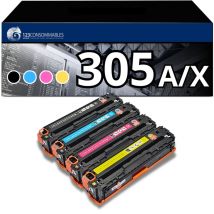 Pack de 4 tóners compatibles HP 305A/X - Nuevo