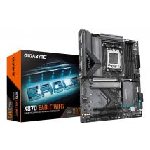 GIGABYTE X870 EAGLE WIFI7 Carte Mère - Prend en charge les processeurs AMD Ryzen 9000, 14+2+2 phases VRM, jusqu'à 8000MHz DDR5 (OC), 1xPCIe 5.0 + 