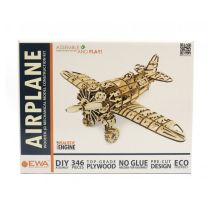 Maqueta de Avión EWA en Madera para Coleccionistas - Modelo 3D de Montaje Mecánico - Nuevo