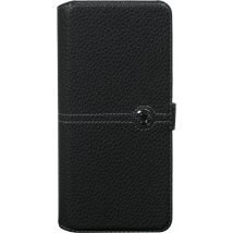 Façonnable Funda para Samsung Galaxy A70 Folio Guarnicionero con Botón Lacado Negro - Nuevo
