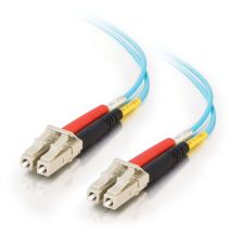 C2G LC-LC 50/125 OM3 Duplex PVC (LSZH) 10 Gbit 3 M cavo patch in fibra ottica multimodale - Aqua - Nuovo