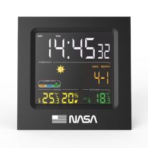 NASA WS300 - Station Météo, Ecran LCD 4.3, Piles AA, Fonctions Calendrier/Horloge/Alarme - Noir