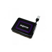 Approx appCRDNIB lecteur de carte mémoire USB 2.0 Noir, Violet