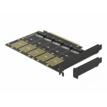 DeLOCK Carte PCI Express x16 vers 5 x interne M.2 touche B / SATA