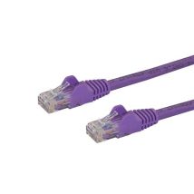StarTech.com Cable de red Cat6 UTP sin gancho de 50 cm - Violeta - Nuevo