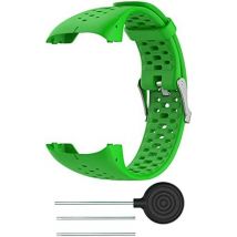 Bracelet de montre pour Polar M400/M430 en silicone vert
