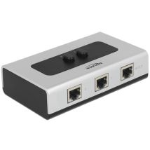 DeLOCK 87673 hub & concentrateur 1000 Mbit/s Noir, Gris