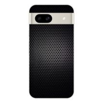 Coque en silicone - Compatible pour Google Pixel 8a - design dark metal