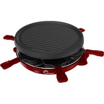 Apparecchio per raclette Little Balance 8947 6 persone 800W Piastra grill Ø30 cm Rosso - Nuovo