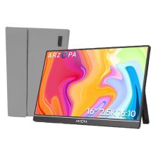 Ecran Portable ARZOPA Z1RC 2K,16.0 Pouces 2560×1600 FHD 60 Hz,Moniteur Portable IPS+Sac de rangement