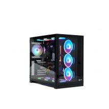 TALIUS Caja Atx gaming Zeus black RGB cristal templado USB 3.0 Bureau Noir