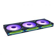 LIAN LI Lot de 3 Ventilateurs de boitier Lian Li Uni Fan SL-Infinity Wireless Reverse RGB - 12cm (Noir)