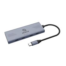 Akasa AK-CBCA32-18BK hub & concentrateur USB Type-C 10000 Mbit/s Gris