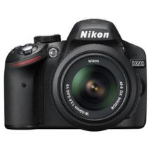 Nikon D3200 + Kit fotocamera reflex AF-S DX 18-55 mm G/VR 24,2 MP CMOS 6016 x 4000 pixel Nero - Nuovo