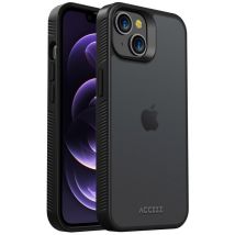 Accezz Coque Givrée Robuste pour iPhone 14 - Noir