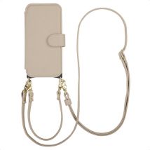 Selencia Étui Riva avec MagSafe et cordon de téléphone pour Apple iPhone 14 / 13 - Beige