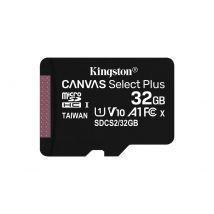 Kingston Technology Carte micSDHC Canvas Select Plus 100R A1 C10 de 32 Go sans ADP