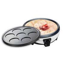 Crêpière LITTLE BALANCE Duo 1000 2 plaques 30 cm 1000 W Blanc