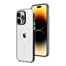 RhinoShield Coque Clear Compatible avec Magsafe pour [iPhone 14 Pro] Force magnétique supérieure, Haute Transparence et résiste au jaunissement. 