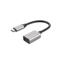 HYPER HD425D-GL cable USB USB 3.2 Gen 2 (3.1 Gen 2) 0,0176 m USB C USB A Negro, Plata - Nuevo