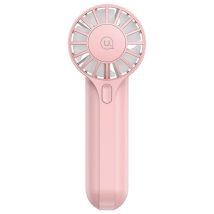 Usams Mini Ventilateur de Poche USB Rechargeable à 3 Vitesses Rose