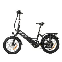 VéLo Électrique PIXAR Wind | Vitesse Max 25 km/h | Autonomie 35 km | Moteur 500W | Batterie 48V 10.4Ah | Pneus 20 Pouces | Noir