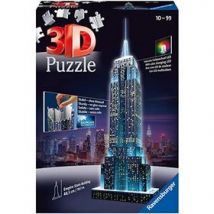 Puzzle 3D Empire State con Luz 216 Piezas - Nuevo