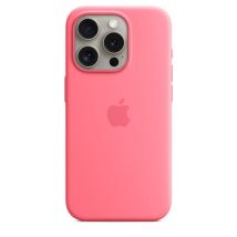 Apple Coque en silicone avec MagSafe pour iPhone 15 Pro - Rose Apple iPhone 15 Pro