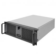 Silverstone RM400 Estante Negro, Gris - Nuevo