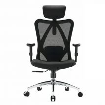 Sedia da ufficio ergonomica SIHOO M18 con supporto a 4 punti e rete traspirante - Nero - Nuovo