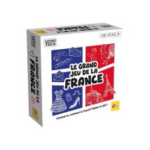 Jeu de plateau LISCIANIGIOCHI Le Grand Jeu de la France LUDOTECA Quiz-photo familial 2-4 joueurs Dès 6 ans Bleu/Blanc/Rouge