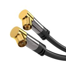 KabelDirekt 799422538214 câble coaxial 1 m IEC Noir