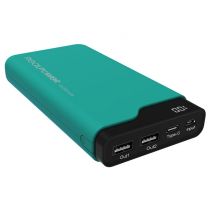 RealPower PB -15000C - Caricatore 15000 MAH 54 WH - 3.1 A - 3 Posizioni di connessione di uscita (USB, USB -C) - sul cavo: micro -USB, USB -C - Green 