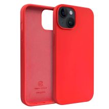 Coque en Silicone Liquide pour iPhone 14 Plus Anti-Choc Flexible Rouge