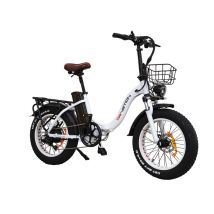 Vélo électrique pliant CT20, frein à disque, 250 W, batterie 48 V, 15 Ah - Blanc