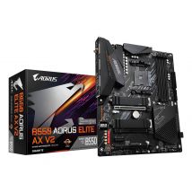 GIGABYTE B550 AORUS ELITE AX V2 Carte mère - Processeurs AMD Ryzen 5000, VRM 12+2 phases, jusqu'à 4733 MHz DDR4, 1xPCIe 4.0 + 1xPCIe 3.0 M.2, Wi-Fi 6E