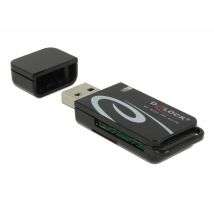 DeLOCK Lecteur de carte Mini USB 2.0 avec prise SD et Micro SD