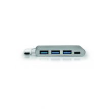 Port Designs 900122 Hub e concentratore USB 3.2 Gen 1 (3.1 Gen 1) Type-C 5000 Mbit/s Argento, Bianco - Nuovo