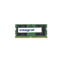 Integral 32GB LAPTOP RAM MODULE DDR5 4800MHZ PC5-38400 UNBUFFERED NON-ECC 1.1V 2GX8 CL40 EQV. TO KVR48S40BD8-32 f/ KINGSTON VALUE memoria 1 x 32 GB (