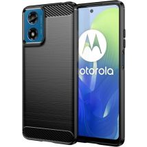 Motorola Moto G85 5G coque style carbone noir