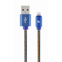 Cablexpert CC-USB2J-AMLM-1M-BL câble Lightning Bleu