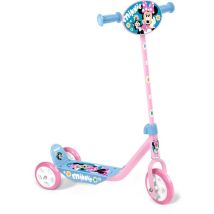 Trottinette enfant Minnie MN432050 3 roues plateau antidérapant guidon réglable poignées anti-pincement Rose/Bleu