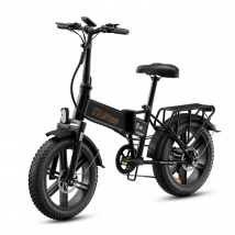 Bicicleta eléctrica plegable Ruitoo E20PRO con batería de 48 V y 13 Ah, 7 velocidades - negra - Nuevo