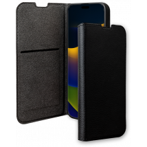 Etui Folio Wallet iPhone 15 Plus Support vidéo Noir - 65% Plastique recyclé Certifié GRS Bigben