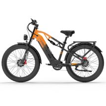 Bicicleta Eléctrico MG800MAX | Velocidad Máx 48 km/h | Autonomía 55-70 km | Motor 1000W*2 | Batería 48V 20Ah | Neumáticos de 26 Pulgadas | Naranja 
