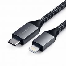 Satechi ST-TCL18M câble Lightning 1,8 m Noir, Gris
