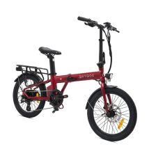 Bicicleta plegable Hygge Virum 2025 - Bicicleta eléctrica ligera | Sangría Roja - Nuevo