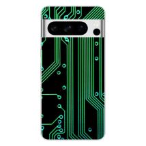 Funda de silicona - Compatible con Google Pixel 8 Pro - diseño texture circuit geek - Nuevo