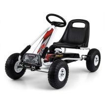 Go-kart a pedali Sportivo Thor Bianco per Bambini da 3 a 8 Anni - Nuovo