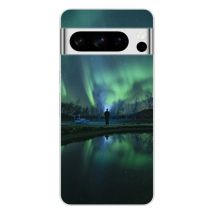 Funda de silicona - Compatible con Google Pixel 8 Pro - diseño aurores boreales - Nuevo